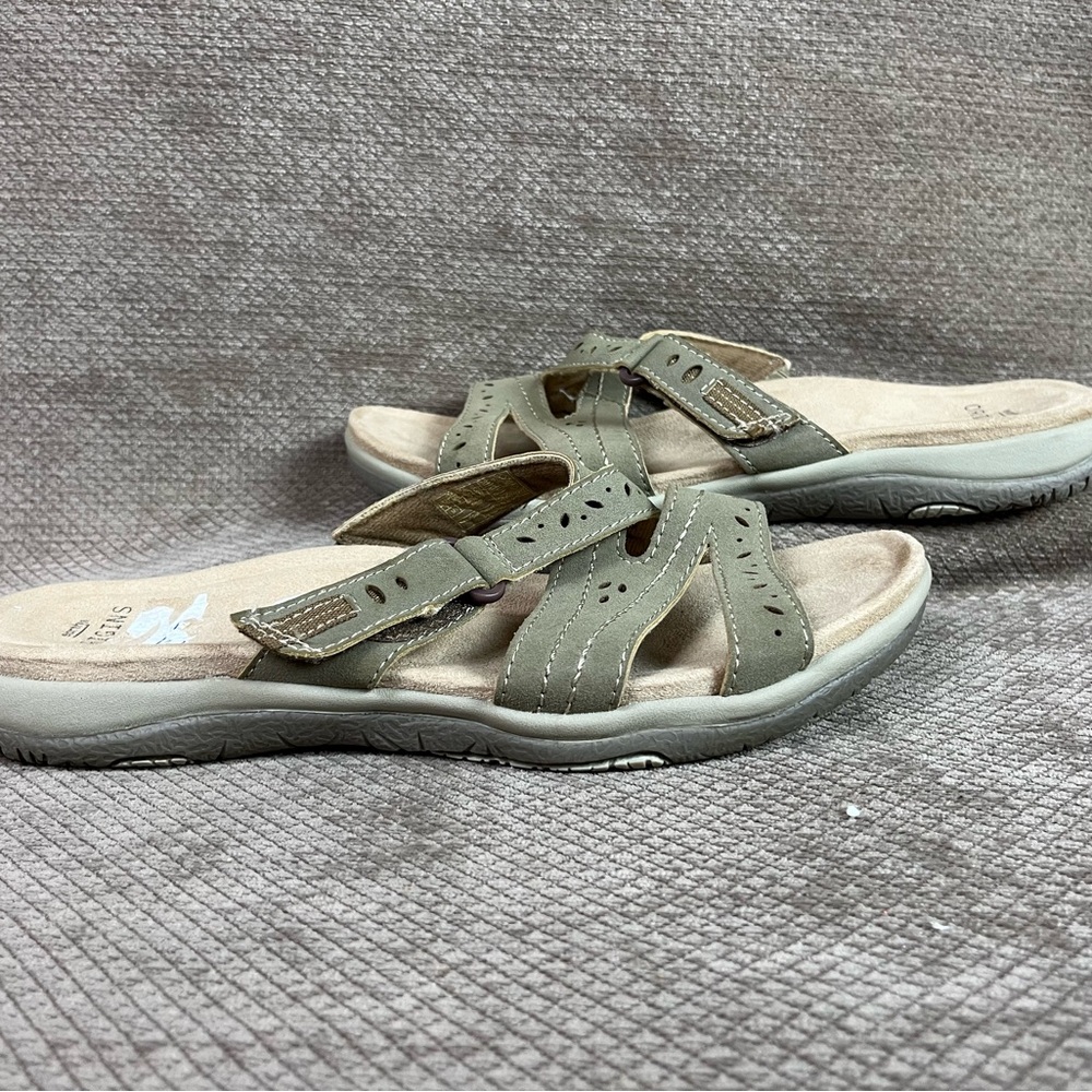 Earth Origins Sandra Suede Leather Multi-Strap Slide Sandals  Sz 11 like new - Picture 7 of 12